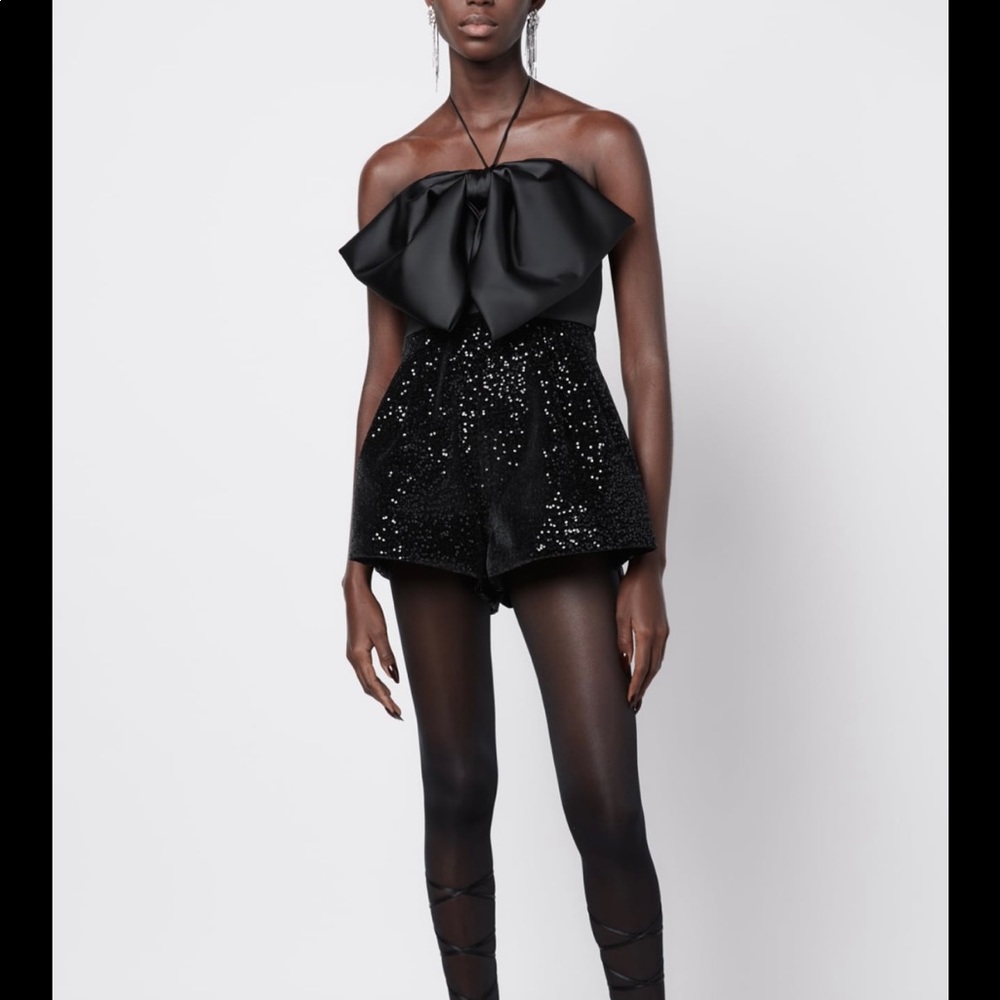 Zara black elegant romper (NEW)